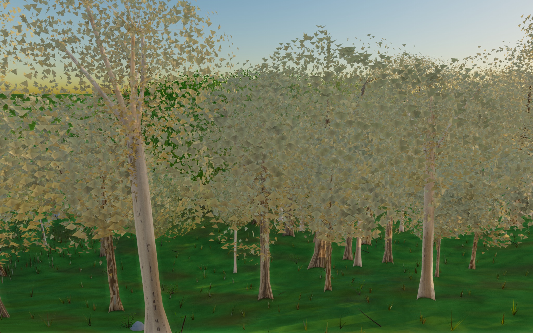 Visualizer · forest-side — diag: paint near-origin tree mass magenta