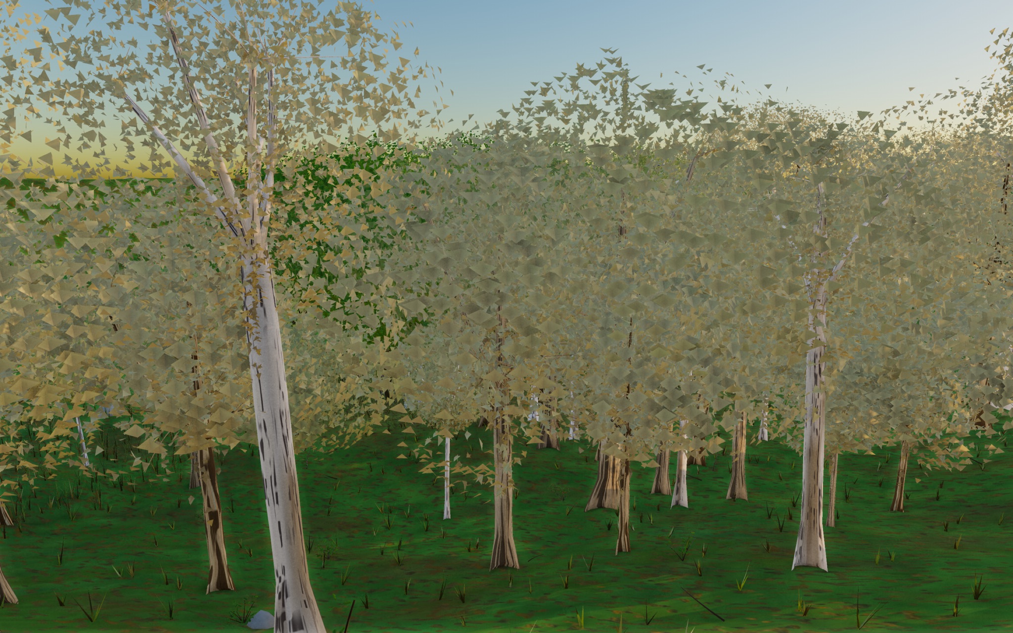Visualizer · forest-side — r3 tex v2: concentric end-grain ring caps (materialMark 0 bypass moss), removed bogus shader ring detect