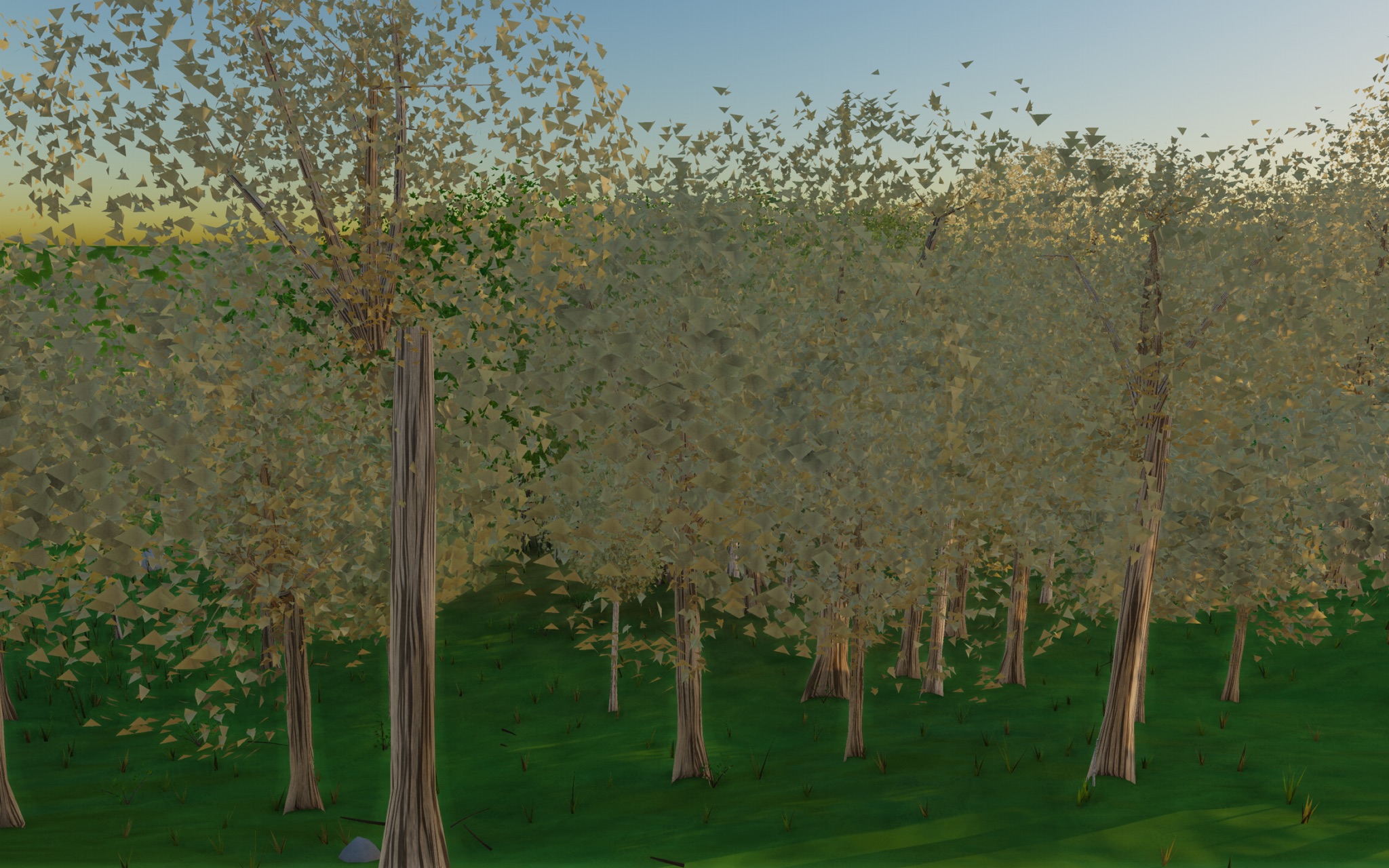 Visualizer · forest-side — debug: grass field off