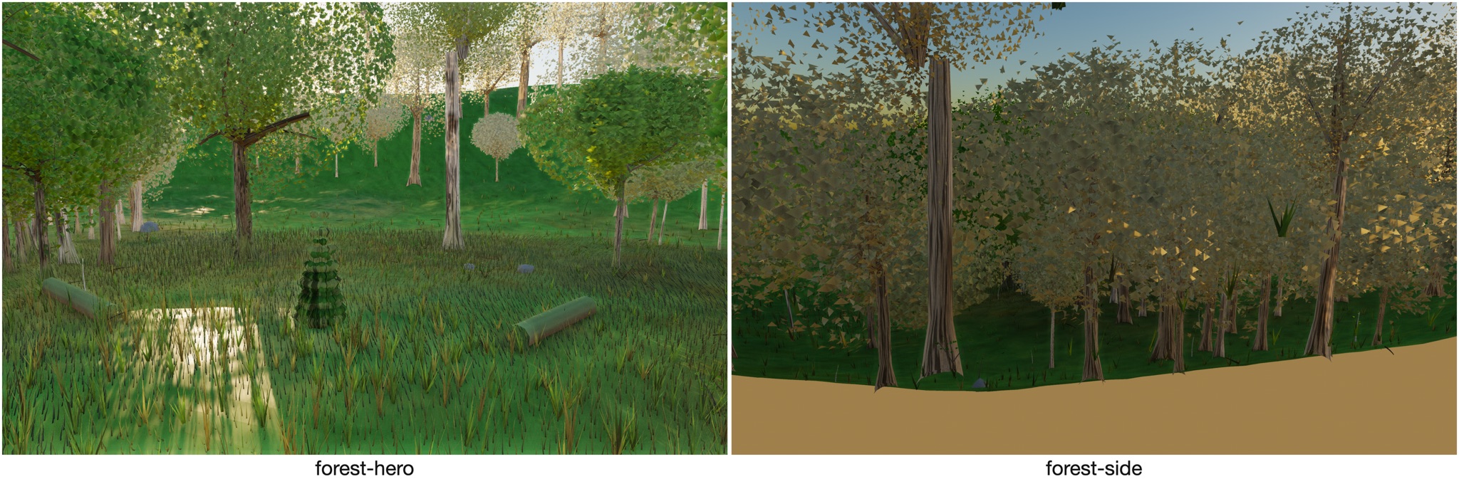 Visualizer · forest — far-floor full green